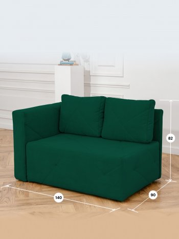 Диван 1010 изумруд, левый (BRENDOSS) в Реж - rezh.mebel-e96.ru