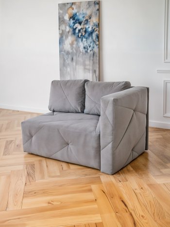 Диван 1010 серый, правый (BRENDOSS) в Реж - rezh.mebel-e96.ru