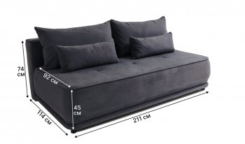 Диван-кровать 1001 графит (Brendoss) в Реж - rezh.mebel-e96.ru