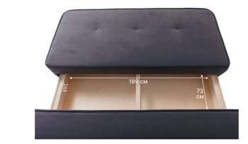 Диван-кровать 1001 графит (Brendoss) в Реж - rezh.mebel-e96.ru