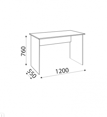 Стол с ящиками Осло М16+М17 (Риннер) в Реж - rezh.mebel-e96.ru