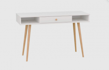 Стол письменный, арт.6-01102, белый (ГК) в Реж - rezh.mebel-e96.ru