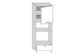 3.60.15 Кира Шкаф-пенал под духовку и СВЧ в Реж - rezh.mebel-e96.ru | фото