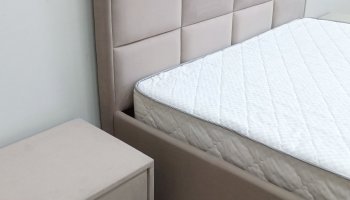 Кровать с подъемным механизмом Мега беж (Лин) в Реж - rezh.mebel-e96.ru