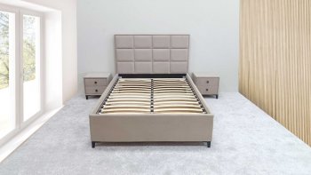 Кровать с подъемным механизмом Мега беж (Лин) в Реж - rezh.mebel-e96.ru