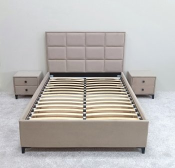 Кровать с подъемным механизмом Мега беж (Лин) в Реж - rezh.mebel-e96.ru