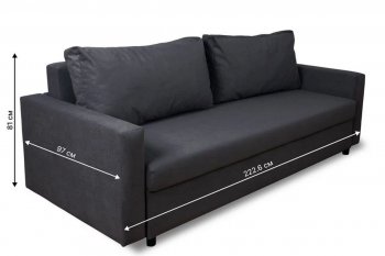 Диван 730 графит (Brendoss) в Реж - rezh.mebel-e96.ru