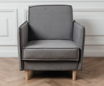 Кресло 831 Серый, велюр (Brendoss) в Реж - rezh.mebel-e96.ru