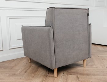 Кресло 831 Серый, велюр (Brendoss) в Реж - rezh.mebel-e96.ru