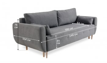 Диван 920 серый (Brendoss) в Реж - rezh.mebel-e96.ru