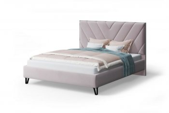 Кровать Аделия мягкая Dusty rose (пепельная роза), 1600 (МЛК) в Реж - rezh.mebel-e96.ru