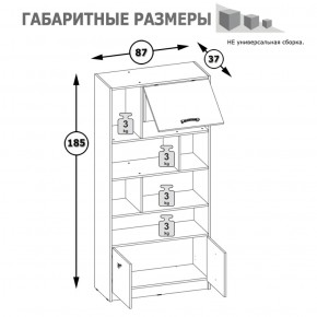 Стеллаж широкий Альфа 09.136 солнечный свет в Реж - rezh.mebel-e96.ru