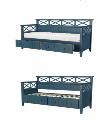 Кровать из массива Амелия сапфир (БМ) в Реж - rezh.mebel-e96.ru