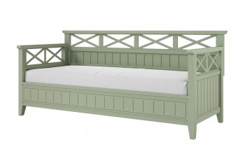 Кровать из массива Амелия зеленый самшит (БМ) в Реж - rezh.mebel-e96.ru