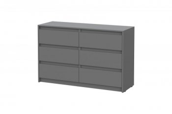 Комод Айден КМ06-1200 серый графит (ИЦ) в Реж - rezh.mebel-e96.ru | фото