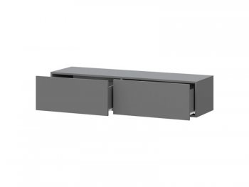 Навесная тумба под ТВ Айден ТБН06-1400 серый (ИЦ) в Реж - rezh.mebel-e96.ru