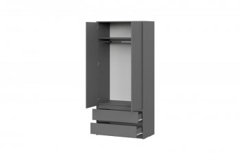 Шкаф 900 мм Айден ШК06-900 серый графит (ИЦ) в Реж - rezh.mebel-e96.ru
