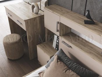 Спальный гарнитур Бася крафт/кашемир (Миф) в Реж - rezh.mebel-e96.ru