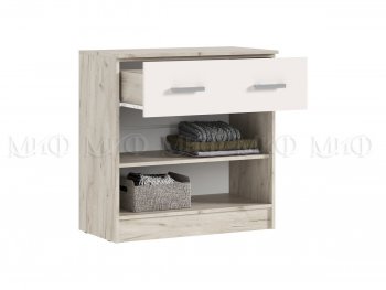 Комод 1 ящик 2 двери Бася крафт/кашемир (Миф) в Реж - rezh.mebel-e96.ru