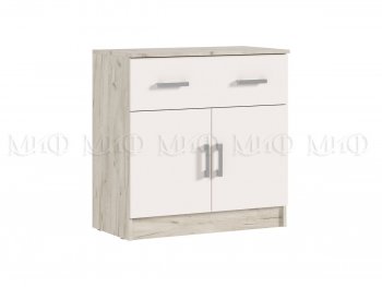 Комод 1 ящик 2 двери Бася крафт/кашемир (Миф) в Реж - rezh.mebel-e96.ru | фото