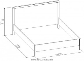 Баухаус Кровать с ортопедическим основанием 1400*2000 в Реж - rezh.mebel-e96.ru