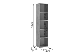 Шкаф с антресолью 1200 мм Бери К2 белый (Мебельсон) в Реж - rezh.mebel-e96.ru