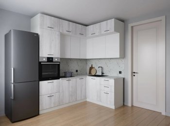 Кухонный гарнитур угловой Бланка 2200*1700 мм (Санвут) в Реж - rezh.mebel-e96.ru