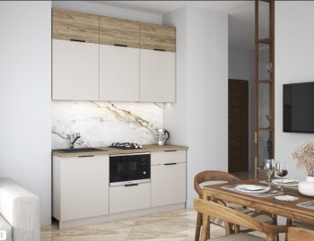 Кухонный гарнитур 1800 мм Бохо (Стиль) в Реж - rezh.mebel-e96.ru