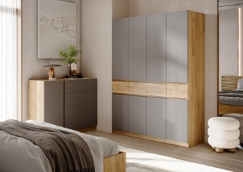 Шкаф 1600 мм Бостон Лайт ШК-004 серый (Стиль) в Реж - rezh.mebel-e96.ru