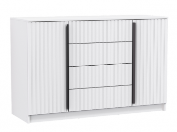 Комод 67.11 Брандо МДФ New белый (Олмеко) в Реж - rezh.mebel-e96.ru