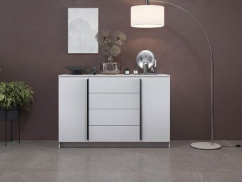 Комод 67.11 Брандо ЛДСП New белый (Олмеко) в Реж - rezh.mebel-e96.ru