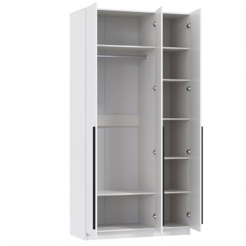 Шкаф 1200 мм 67.12 Брандо ЛДСП Белый (высота 2400) (Олмеко) в Реж - rezh.mebel-e96.ru