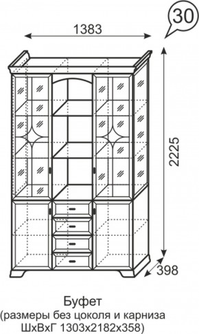 Буфет Венеция 30 бодега в Реж - rezh.mebel-e96.ru