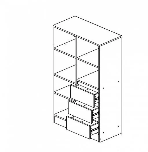 Шкаф комбинированный Челси Color (Миф) в Реж - rezh.mebel-e96.ru