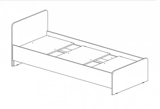 Кровать детская Челси Color (Миф) в Реж - rezh.mebel-e96.ru