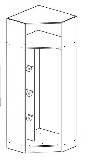 Шкаф угловой Челси Color (Миф) в Реж - rezh.mebel-e96.ru