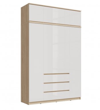 Шкаф 1600 мм Челси с антресолью сонома (Миф) в Реж - rezh.mebel-e96.ru