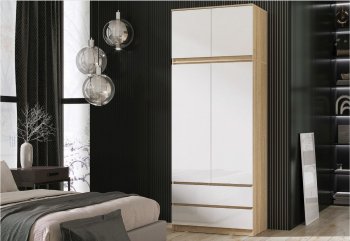 Шкаф Челси с антресолью 900 мм Сонома (Миф) в Реж - rezh.mebel-e96.ru