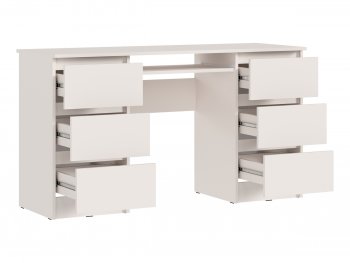 Письменный стол Челси 6 ящиков кашемир (Миф) в Реж - rezh.mebel-e96.ru