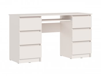 Письменный стол Челси 6 ящиков кашемир (Миф) в Реж - rezh.mebel-e96.ru