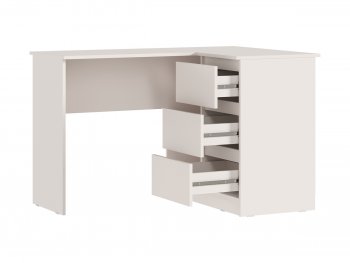 Письменный стол угловой + Стеллаж Челси кашемир (Миф) в Реж - rezh.mebel-e96.ru