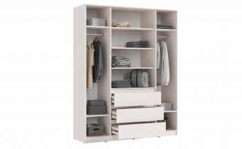 Шкаф 1600 мм Челси с антресолью Кашемир (Миф) в Реж - rezh.mebel-e96.ru