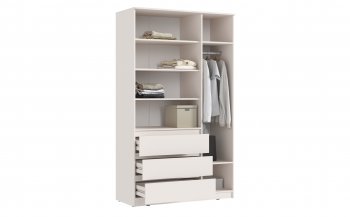 Шкаф 1200 мм Челси с антресолью Кашемир (Миф) в Реж - rezh.mebel-e96.ru