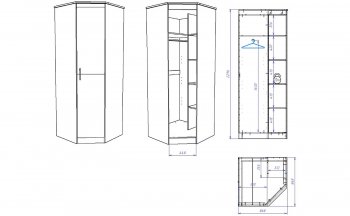 Шкаф угловой Денвер (СБК) в Реж - rezh.mebel-e96.ru