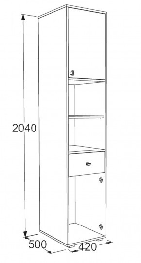 Набор детской мебели Омега-18 (модульная) в Реж - rezh.mebel-e96.ru