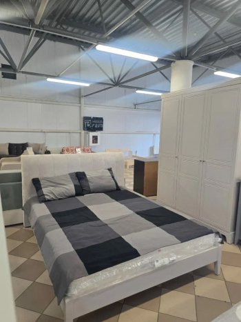 Кровать из массива Джали льняной (БМ) в Реж - rezh.mebel-e96.ru