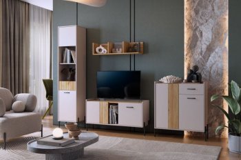 Стенка Доминика модульная  (Мебельсон) в Реж - rezh.mebel-e96.ru