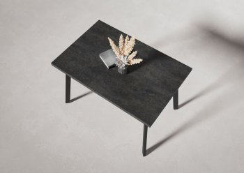 Стол нераздв. Дублин 32 КРАФТ В2, ЛДСП Цемент темный (Вудман) в Реж - rezh.mebel-e96.ru