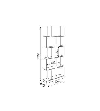 Стеллаж Дуглас М05 (Риннер) в Реж - rezh.mebel-e96.ru