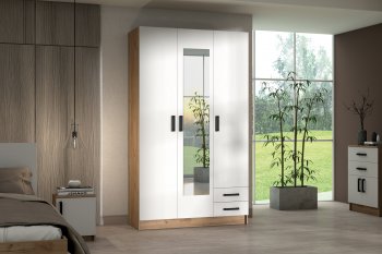 Шкаф 1200 мм Эконом с зеркалом (Зарон) в Реж - rezh.mebel-e96.ru